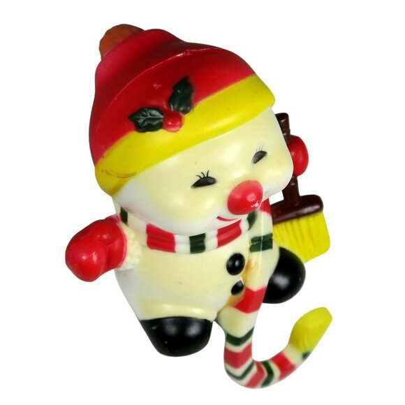 Snowman Stocking Hook Vintage 1985 G. Future Christmas Holidays Decor Frosty - Picture 4 of 7